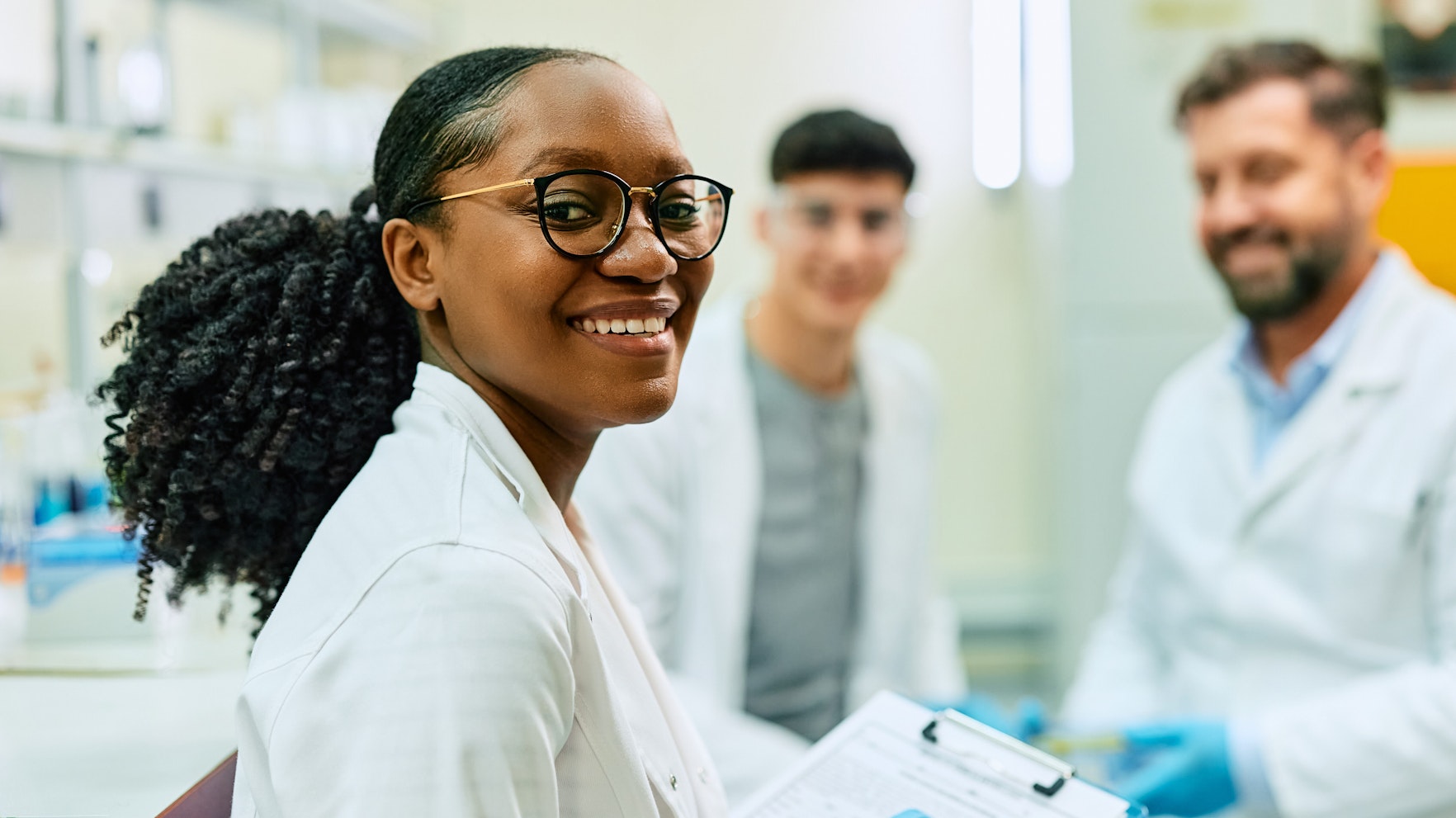 Students in a lab