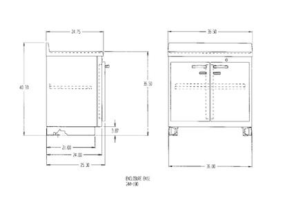 LeadLined Preparation Enclosure Base Mirion