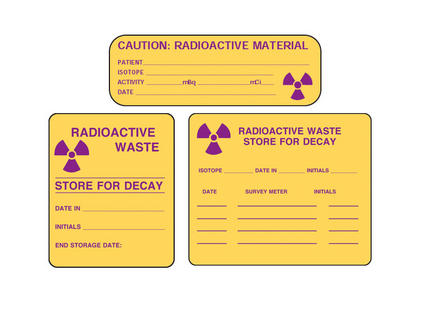 Radioactive Warning Labels Mirion