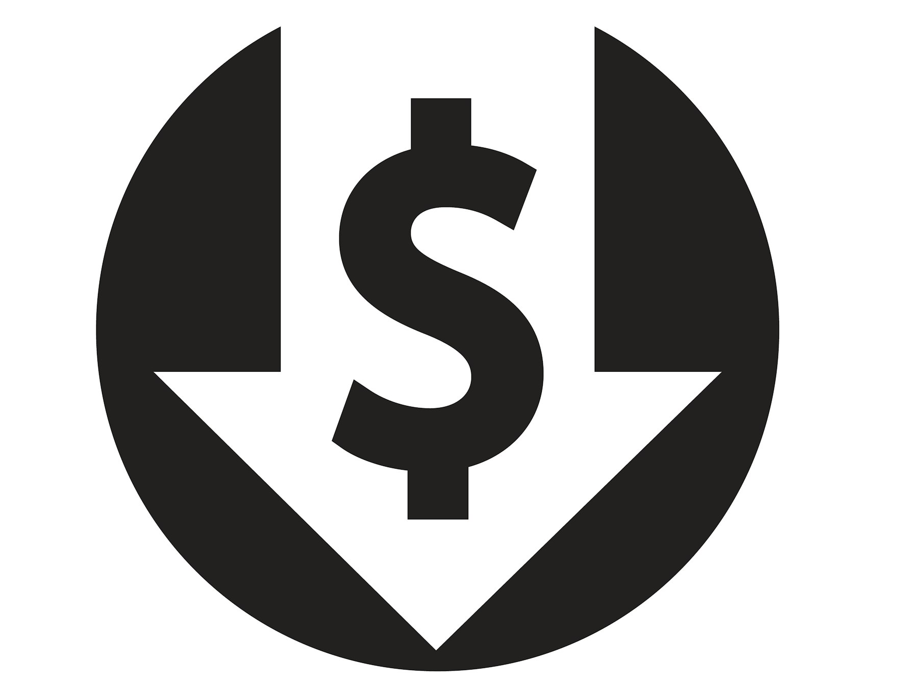 Money down icon