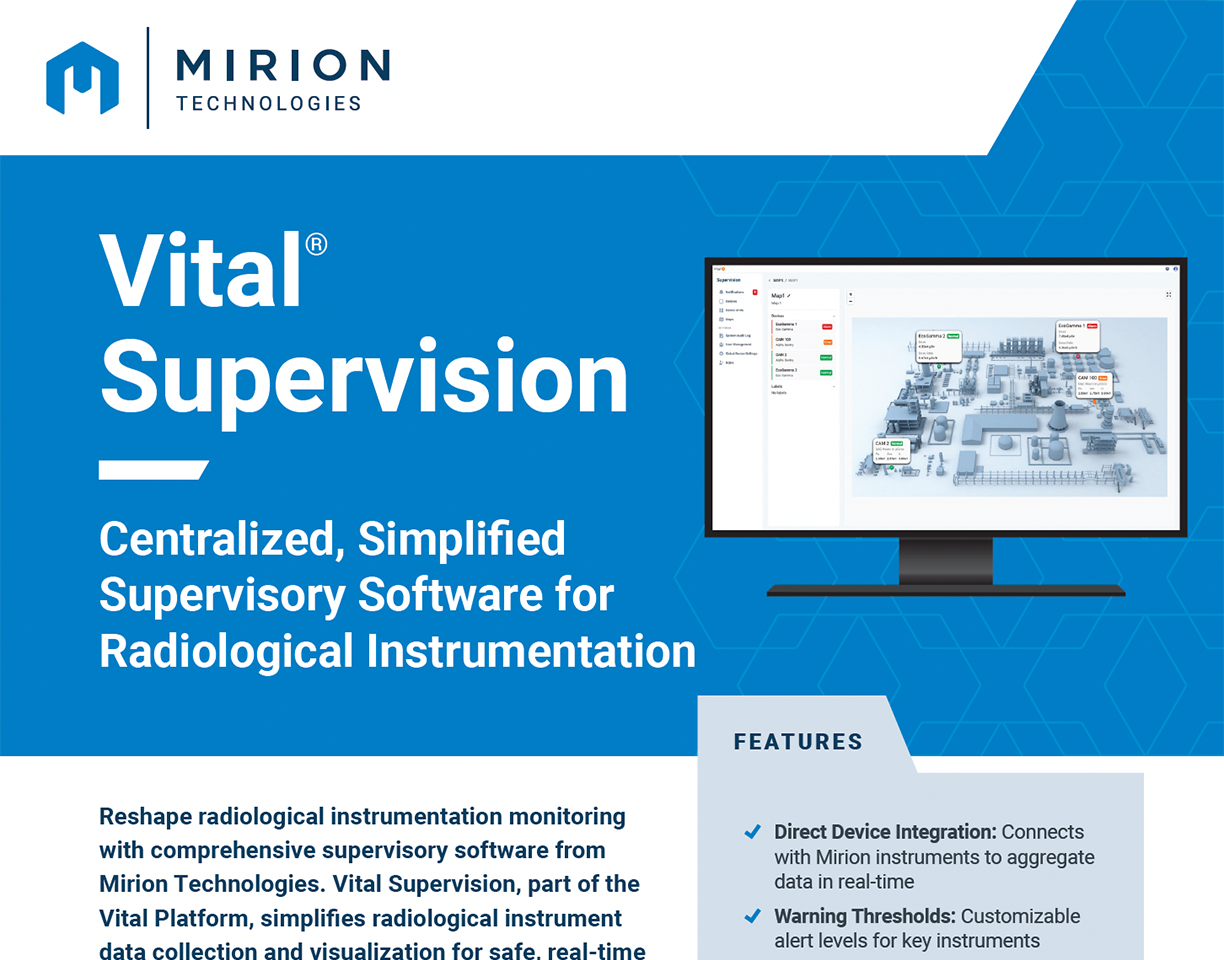 Vital supervision data sheet
