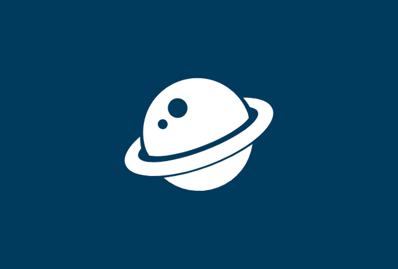 Planet icon space exploration