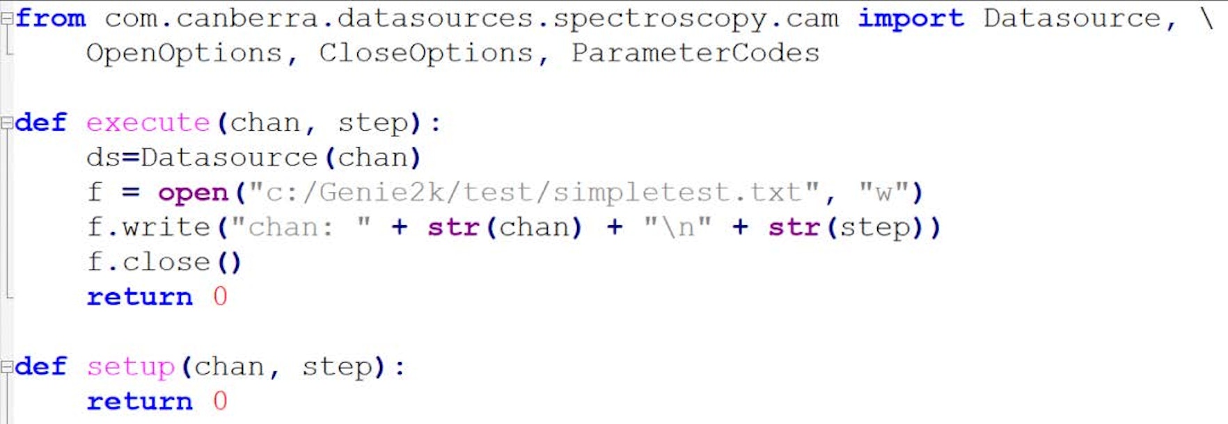 Python script overview