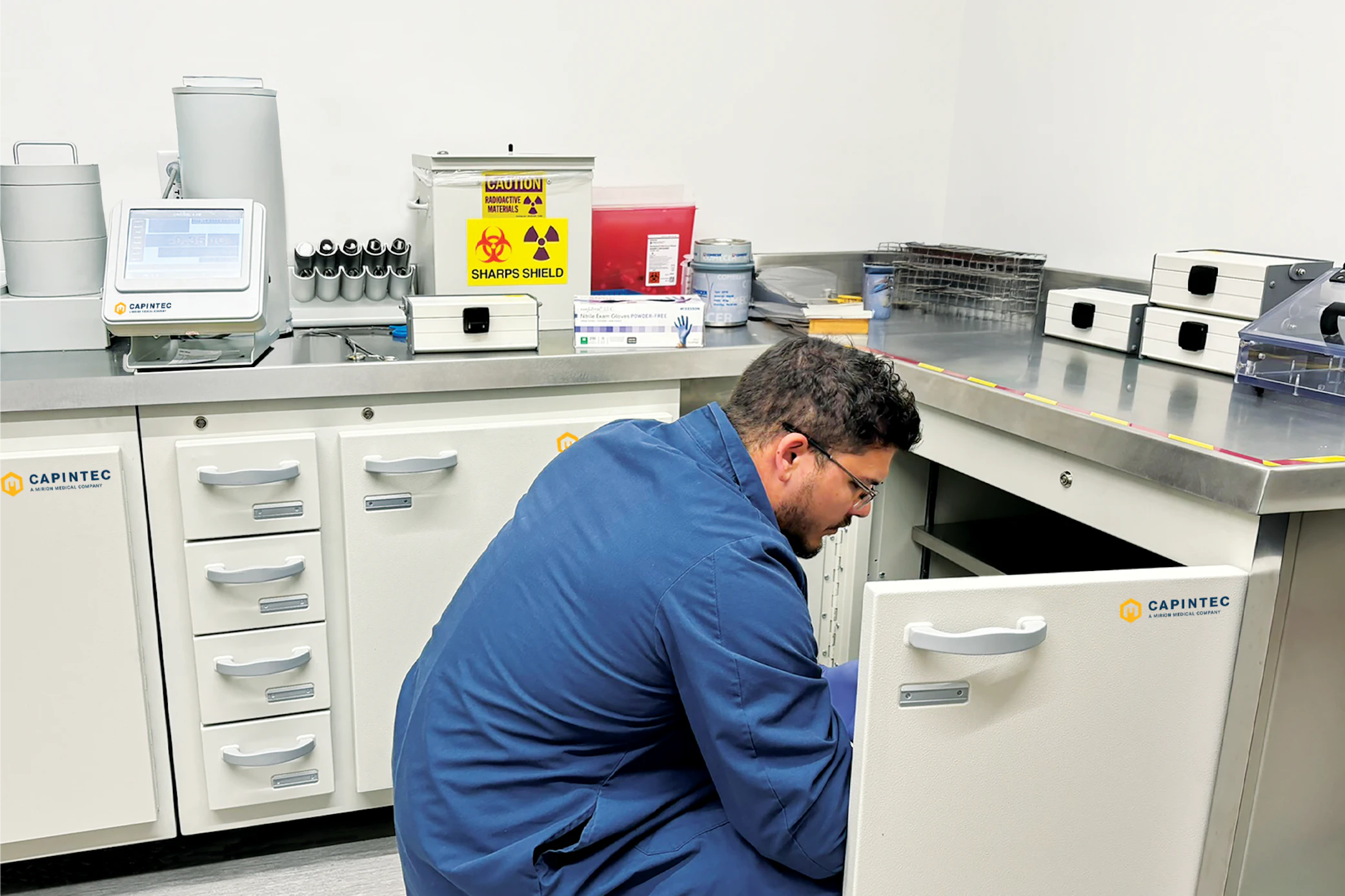 Capintec cabinet solutions opened