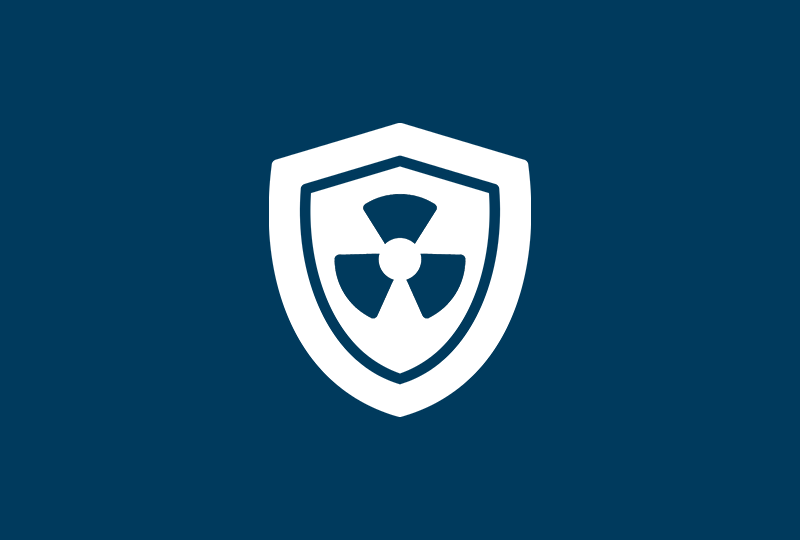 Shield icon radiation safety