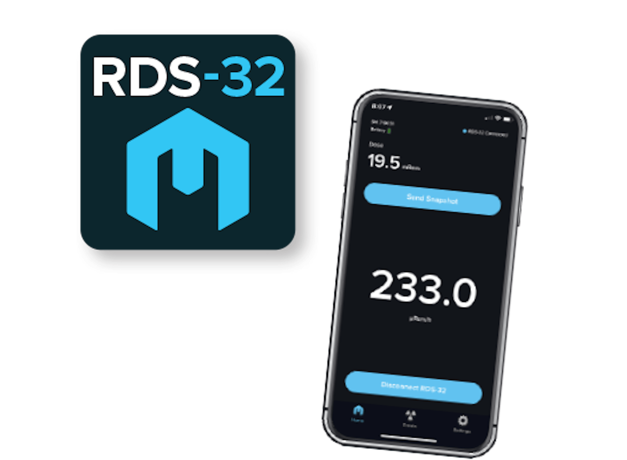 Rds 32 phone and logo