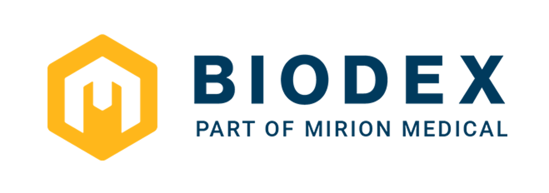 Biodex part of mirion medical logo