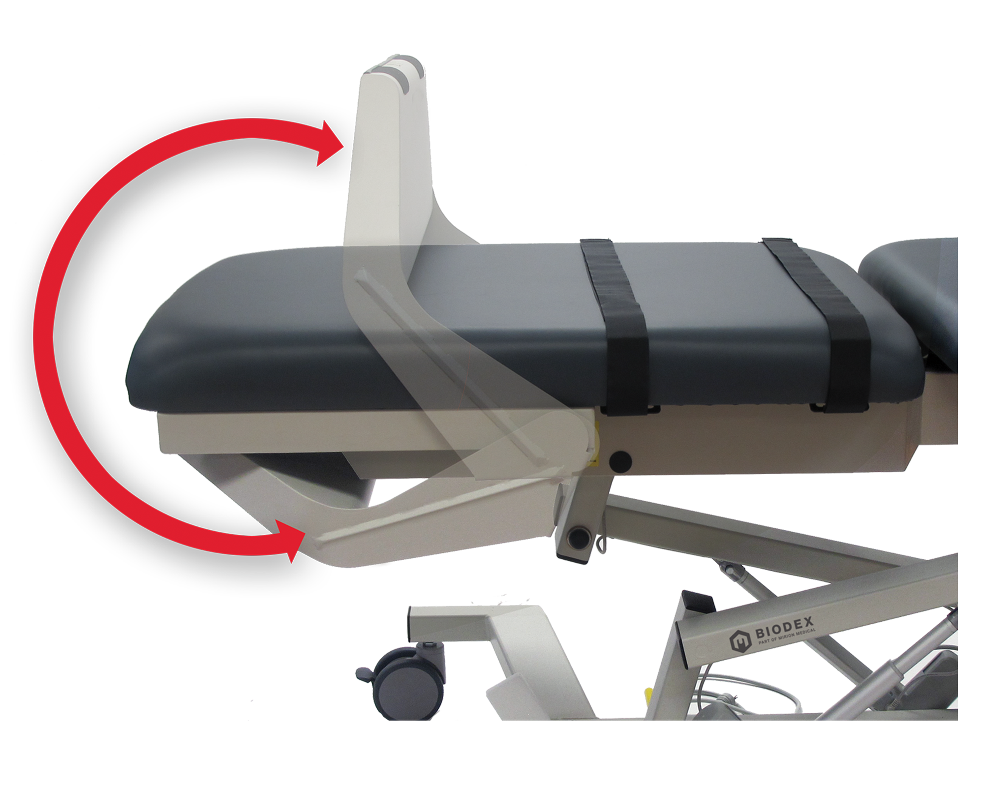 058 702 echo vasc pro fold away footplate
