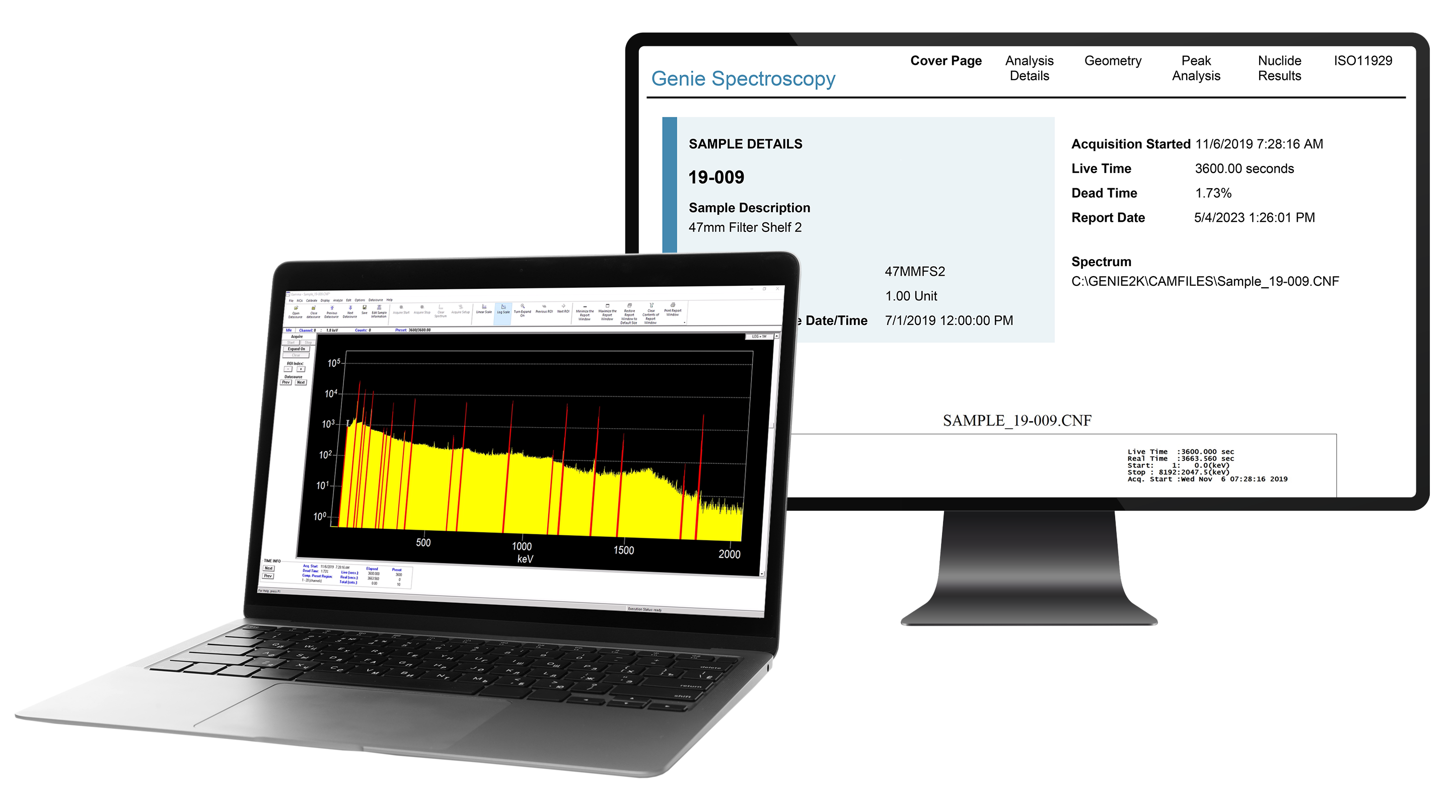 S545 Genie™ Bridge Spectrum Viewer Software | Mirion