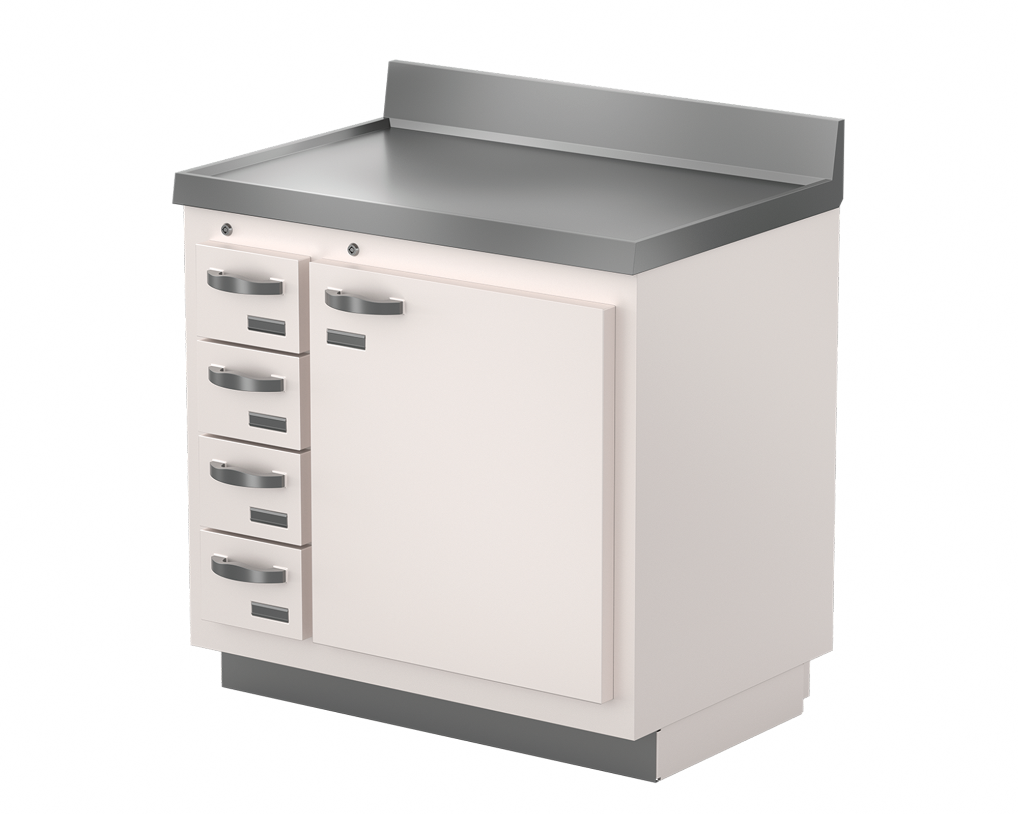 Lead lined decay and storage cabinet
