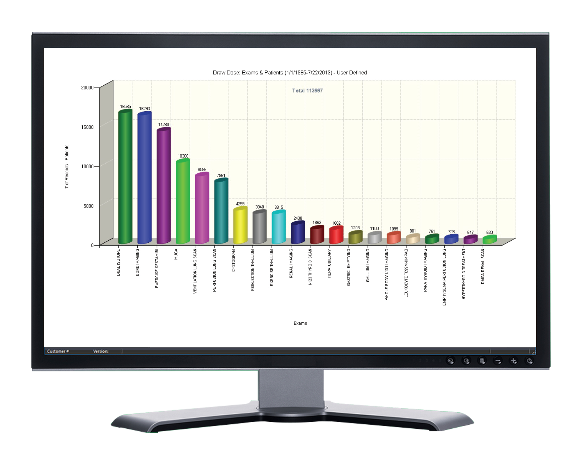 Nmis radiopharmaceutical tracking software