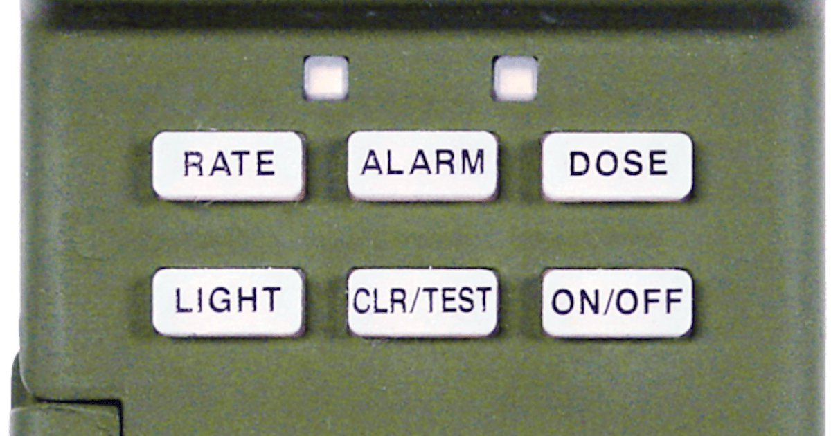 RGU-100™ High Sensitivity Military Pocket Radiac | Mirion