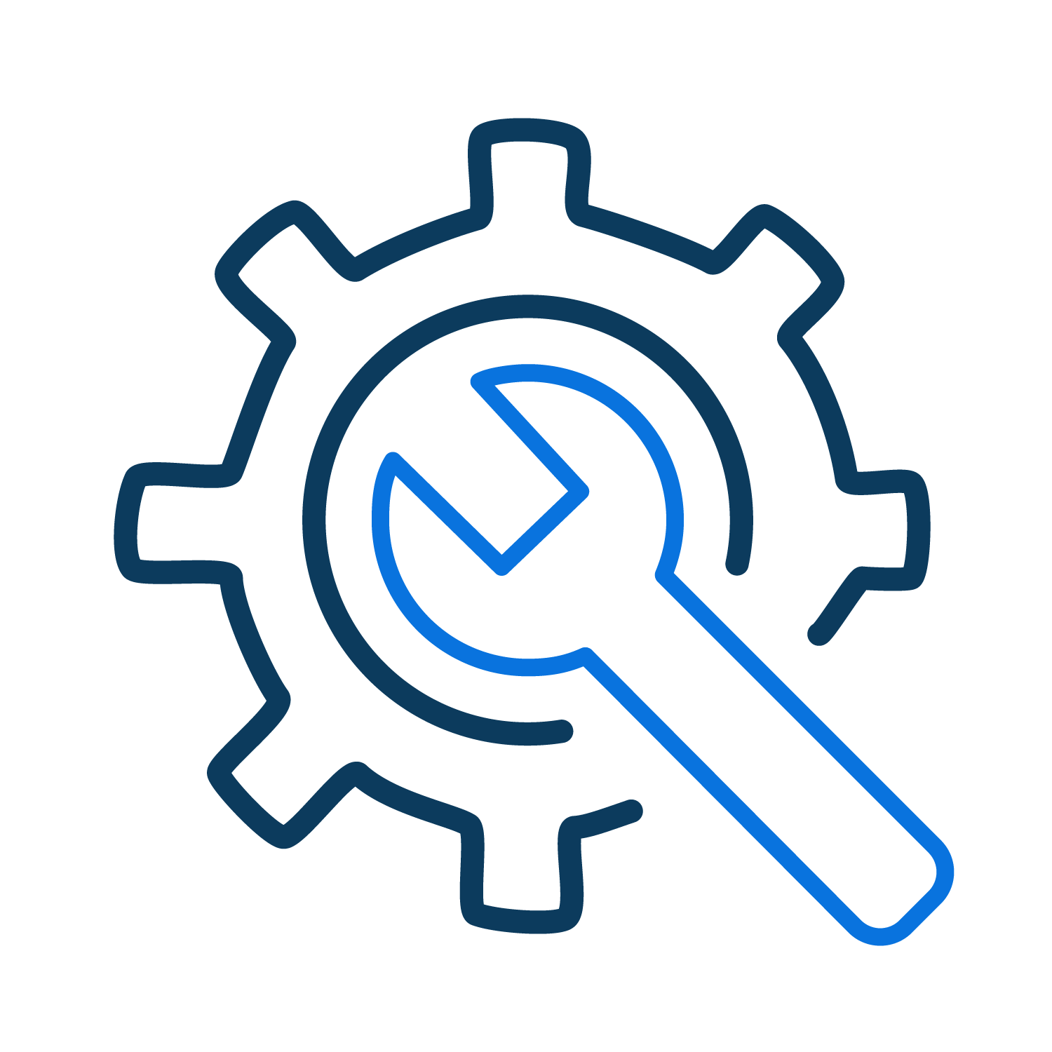 Services icons maintenance calibration