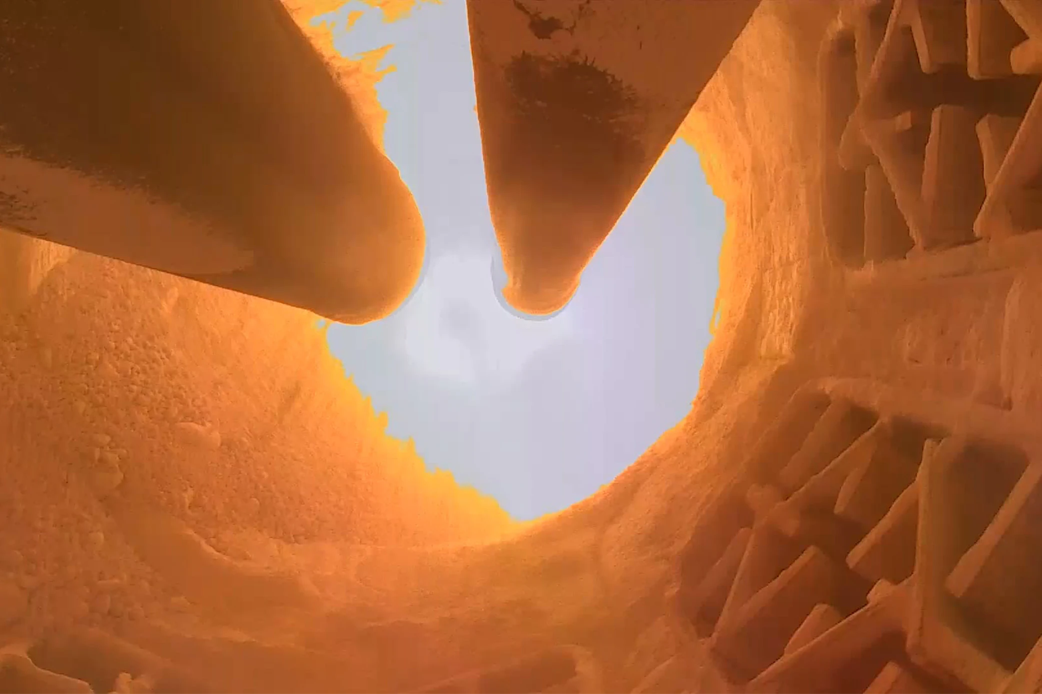 High temp camera internal view