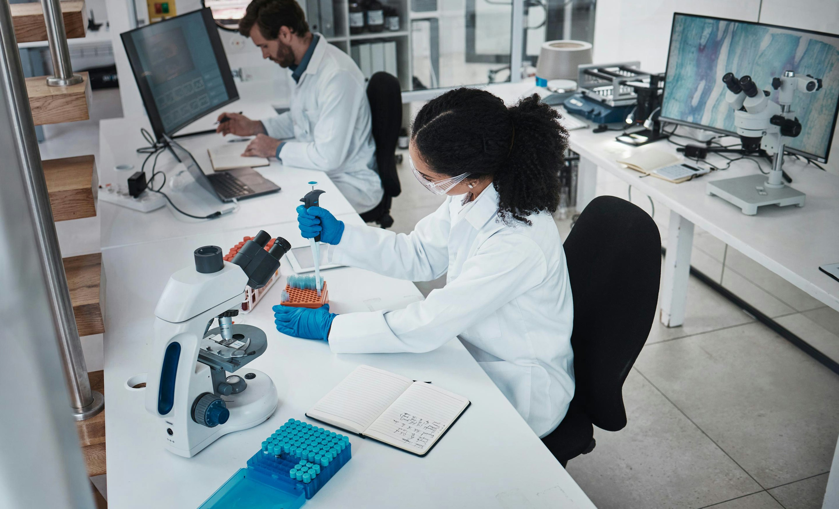 Scientists in laboratory