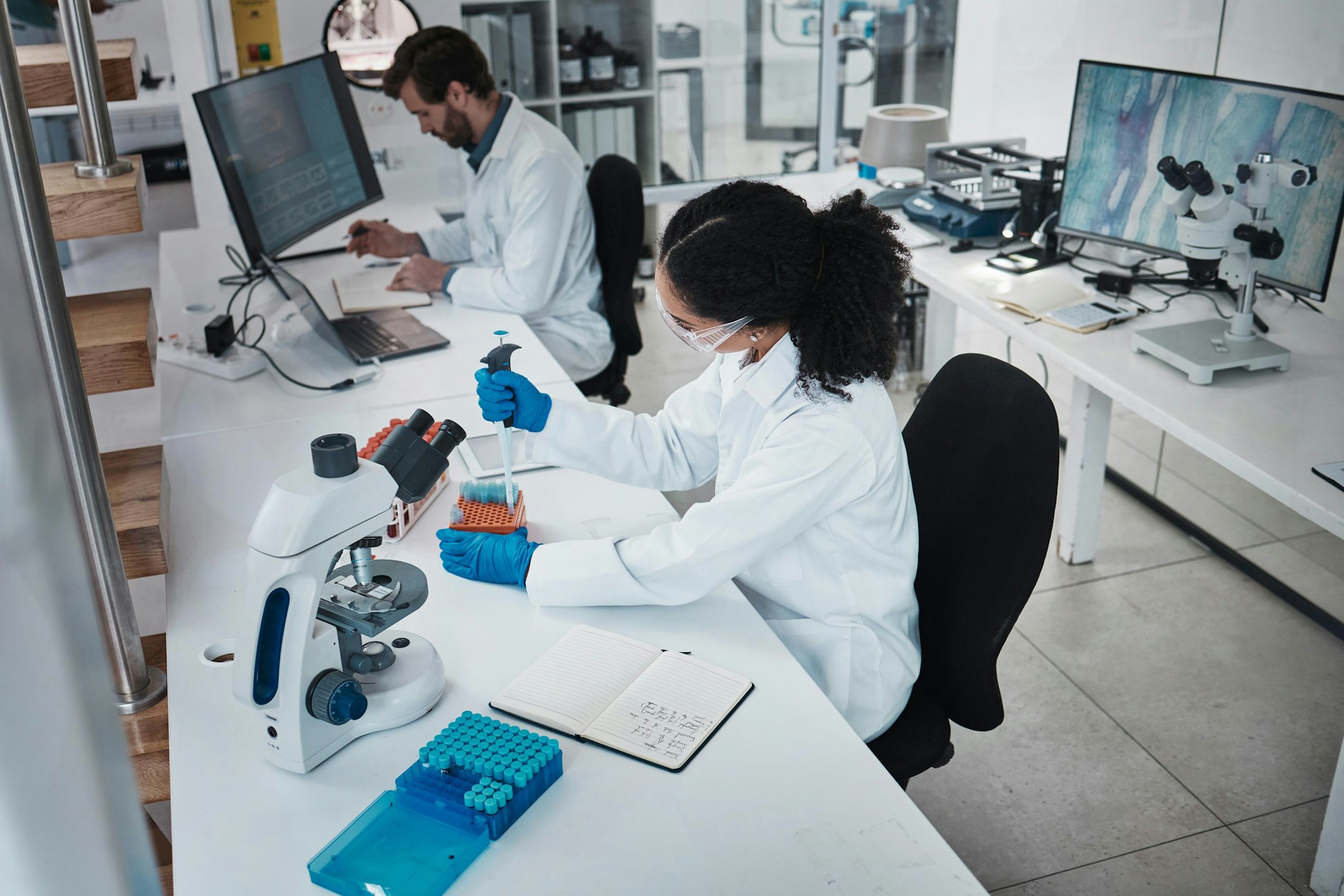 Scientists in laboratory